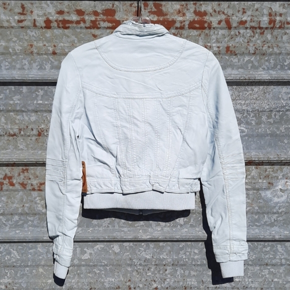 Jou Jou Baby Blue Leather Jacket - Picture 5 of 16